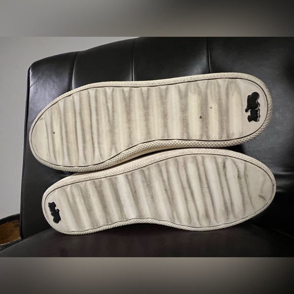 COACH authentic leather California themed sneakers size 11D - Picture 9 of 13